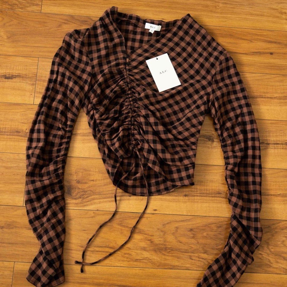 A.L.C  Oryn top, cropped, long sleeve